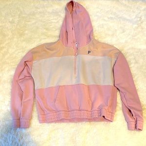 PINK colorblock hoodie